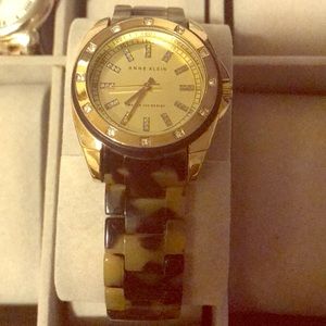 Anne Klein tortoise shell watch
